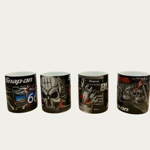 Snap-On Automotive Graphic Mug Collection - Set of 4 NIB